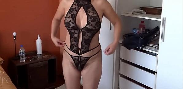  After sucking cock and fucking, my 58-year-old Latin wife is still very horny and eager for more cock